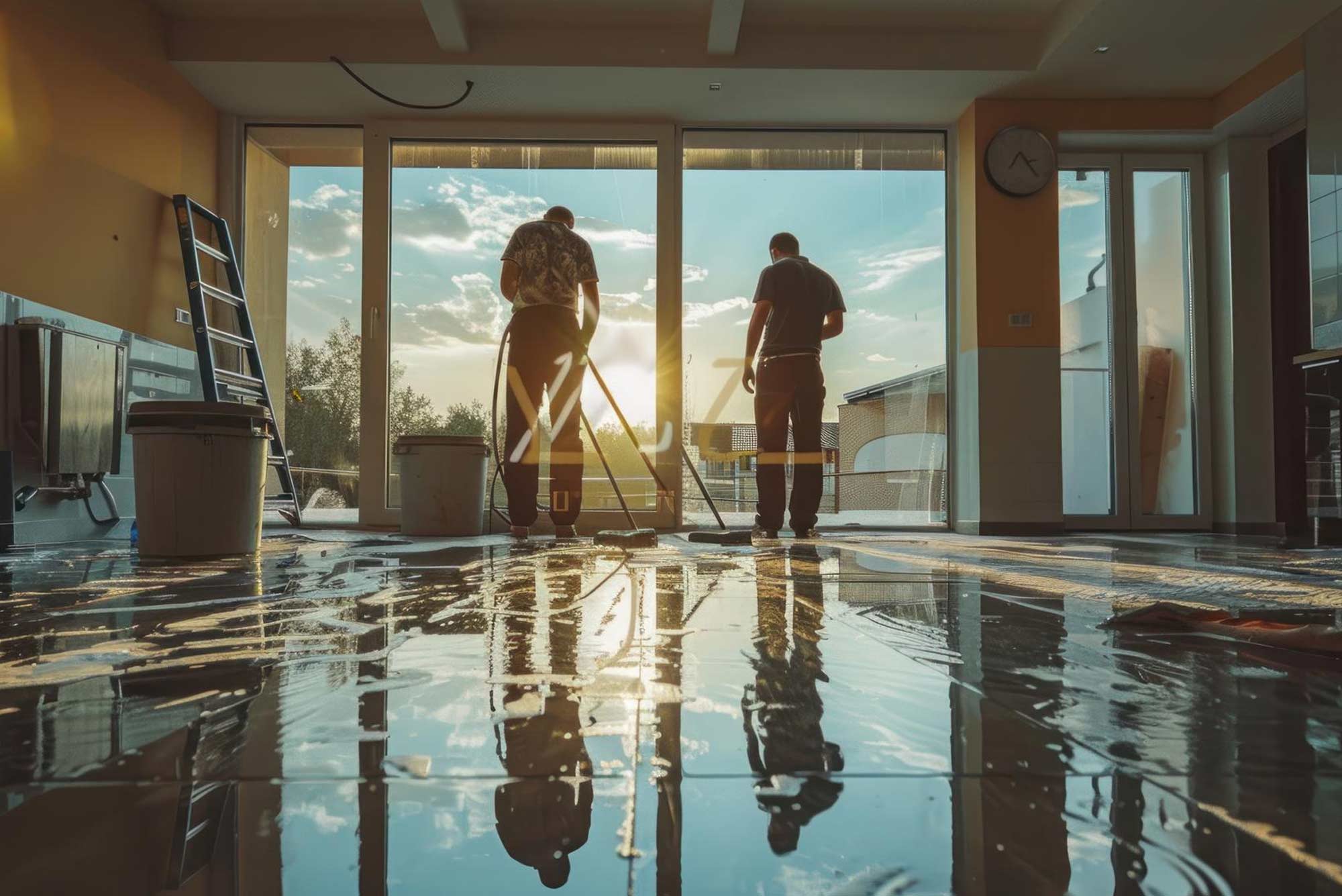 Commercial buildout cleaned