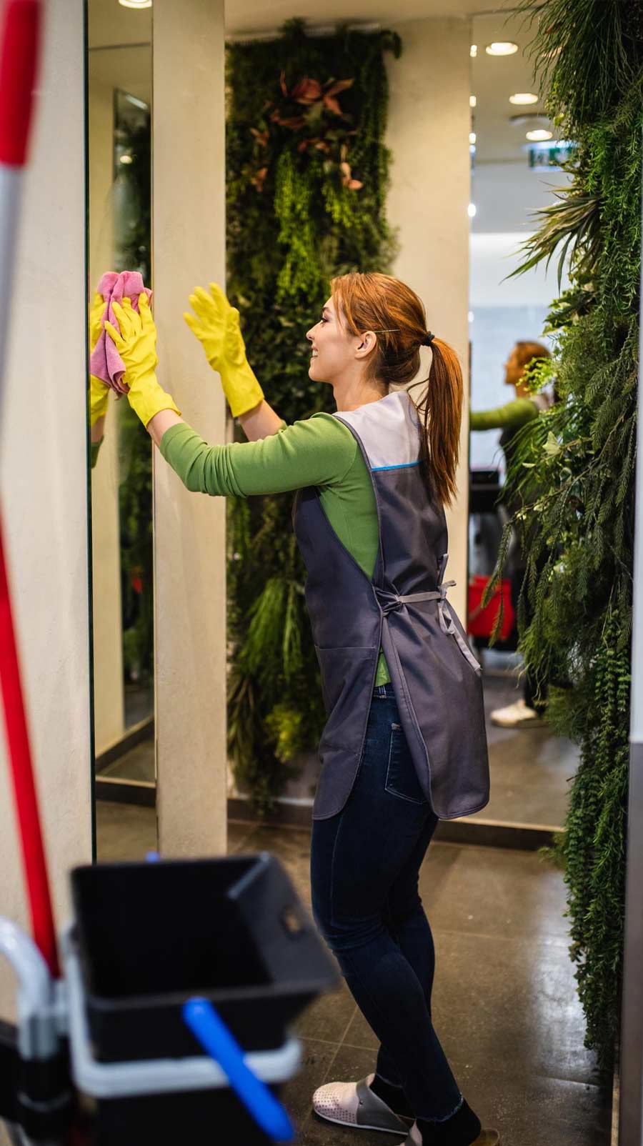 Fitting room cleaned