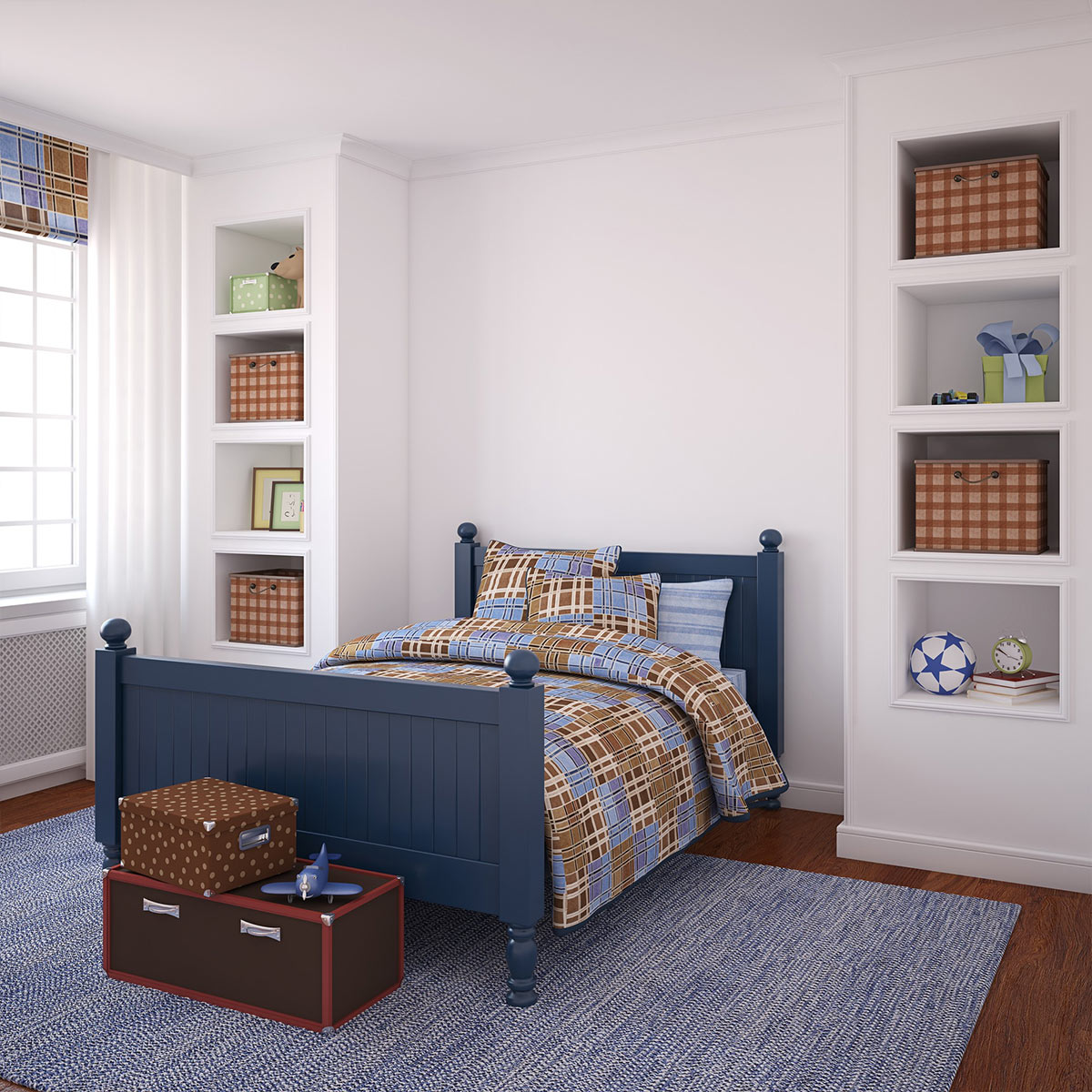 Deep cleaned bedroom